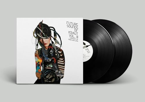 Double vinyl record with cover art featuring a person wearing headphones.