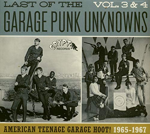 CD cover for “Garage Punk Unknowns” with black and white photos.