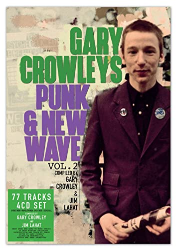 CD cover for “Gary Crowley’s Punk & New Wave Vol. 2” with a man in a suit.