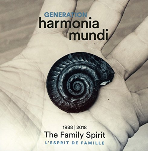 CD cover: hand holding a nautilus shell with text "Generation Harmonia Mundi".