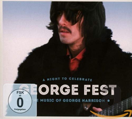 CD cover featuring George Harrison, text “George Fest”, and guitar detail.