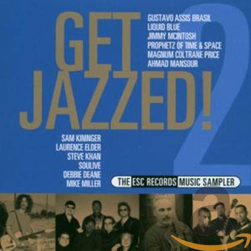 CD cover for “Get Jazzed 2” featuring artist names and portraits.
