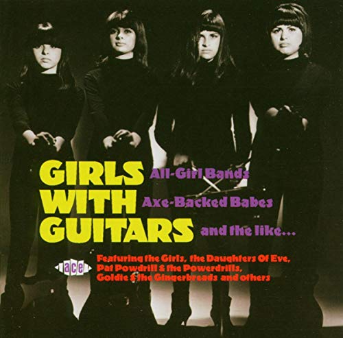 CD cover featuring four young women with guitars, text “Girls With Guitars.”
