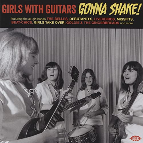 CD cover: black and white photo of four young women with instruments.