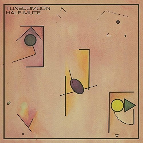 The alt text for the image is: "Vinyl album cover with abstract orange and red design."