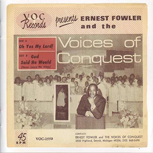 Vintage CD cover featuring a choir, portrait, and floral arrangement.