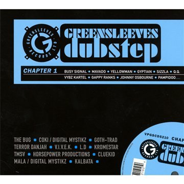 CD cover for "Greensleeves Dubstep - Chapter 1" with artist names.