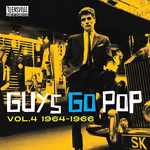 CD cover: man in suit, yellow and black "Guys Go Pop" text.