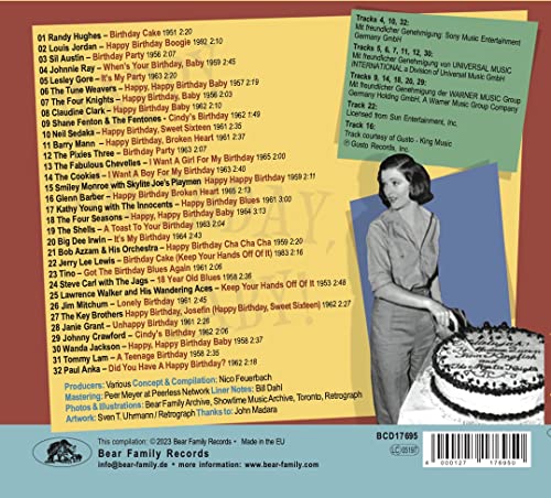 CD case back cover with tracklist and a black and white photo of a couple.