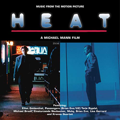 “Heat” movie soundtrack vinyl cover with Al Pacino and Robert De Niro.