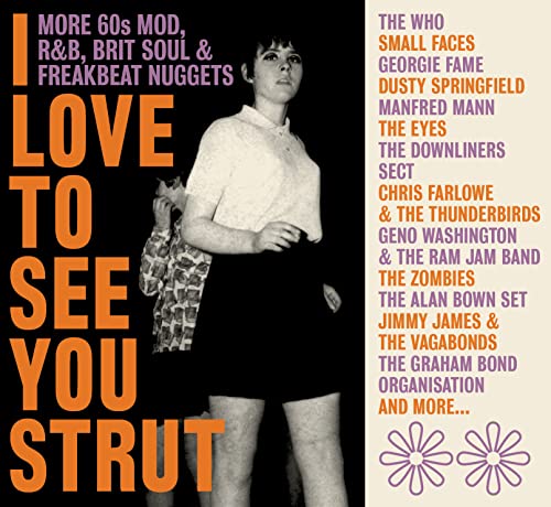 CD cover featuring a woman posing, large orange text, and a list of artists.