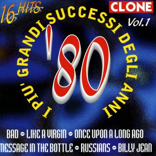 CD cover: "I Piu Grandi Successi Degli An '80" with large red "180" graphic.