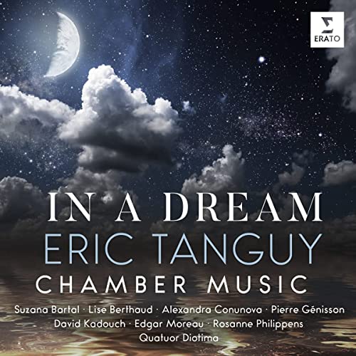 CD cover for “In a Dream” featuring a moonlit sky and text.