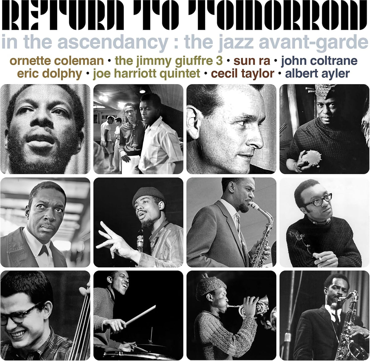 CD cover featuring portraits of jazz musicians in black and white.