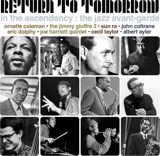 CD cover featuring portraits of jazz musicians in black and white.