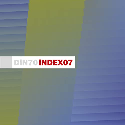 CD cover with blue and yellow gradients and text reading DiN70 iNDEX07.