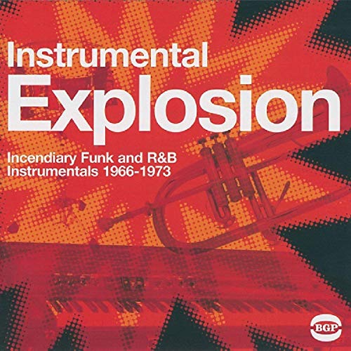 CD cover for “Instrumental Explosion” featuring a brass instrument and red burst design.