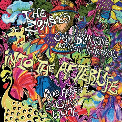 Psychedelic album cover art featuring an angel, a peacock, and ornate, colorful floral patterns.