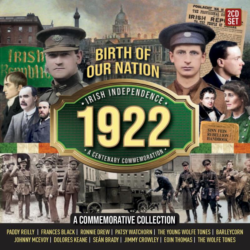 CD cover for "Irish Independence 1922" featuring historical figures and imagery.