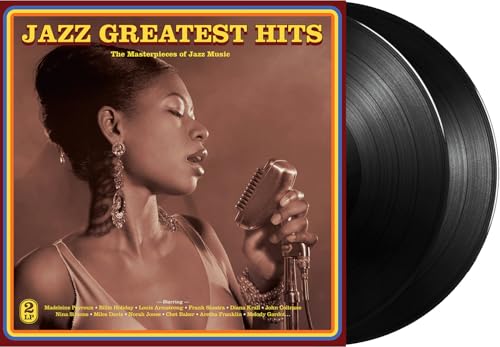 Jazz record album cover featuring a singer with a microphone and vinyl disc.