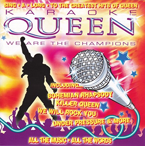 CD cover for “Karaoke Queen” featuring a microphone and silhouette.