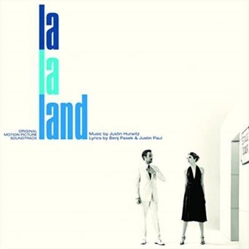 "La La Land" vinyl soundtrack cover featuring a man and woman in formal attire.