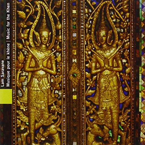 CD cover featuring golden depictions of two figures with a khene.