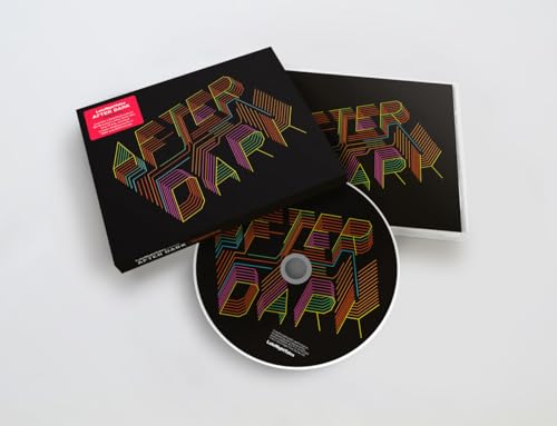 CD case and disc with colorful, geometric "After Dark" lettering.