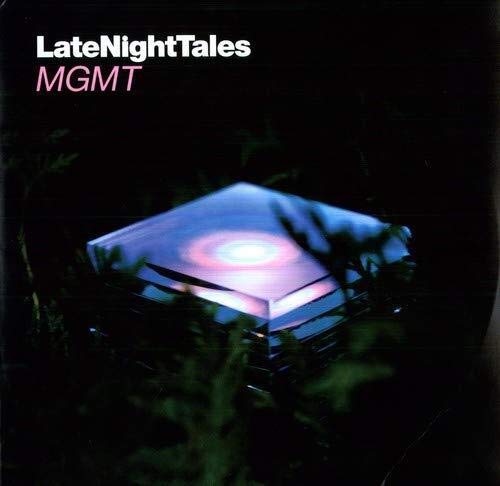 Album cover for MGMT’s “LateNightTales” featuring a glowing geometric shape.
