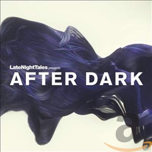 CD cover with abstract dark blue shapes and white text “AFTER DARK”.
