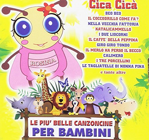 CD cover with colorful cartoon animals and a large pink character.