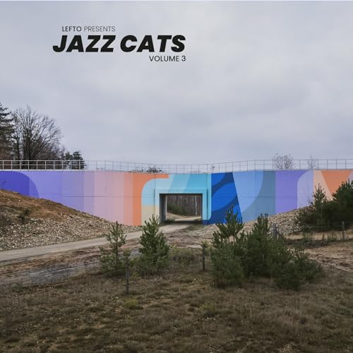 CD cover with colorful abstract mural of a tunnel entrance.