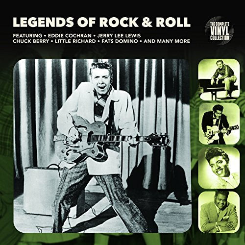 Legends of Rock & Roll" vinyl album cover featuring musicians with guitars.