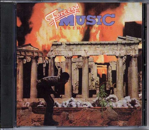 CD cover: ruins, a figure, and fiery orange and brown tones.