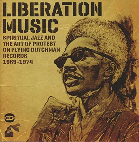 CD cover: portrait of a man with afro, text “Liberation Music”.
