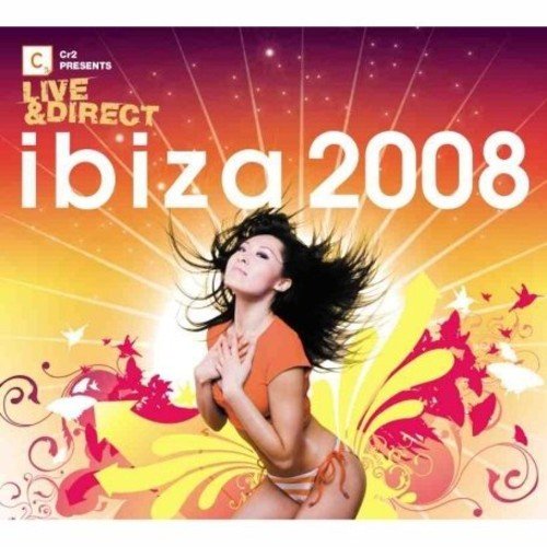 CD cover for “Live & Direct - Ibiza 2008” with a dancing woman.