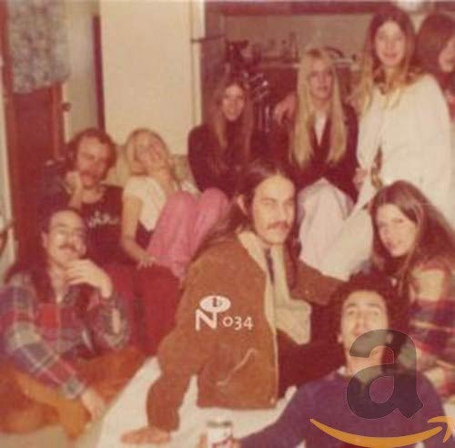 CD cover with a vintage, grainy photo of a group of people.
