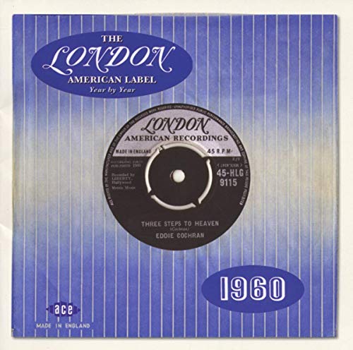 1960 London American Records CD cover featuring Eddie Cochran’s “Three Steps to Heaven.”