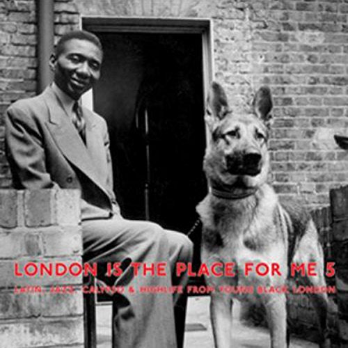 Black and white vinyl album cover featuring a man and dog.