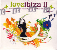 CD cover for “Love Ibiza II” with silhouette and colorful graphics.