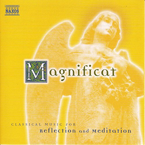 CD cover for “Magnificat” featuring an angelic figure in gold tones.