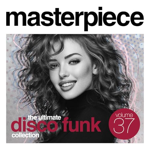 CD cover: woman with curly hair, text “masterpiece” and “disco funk”.