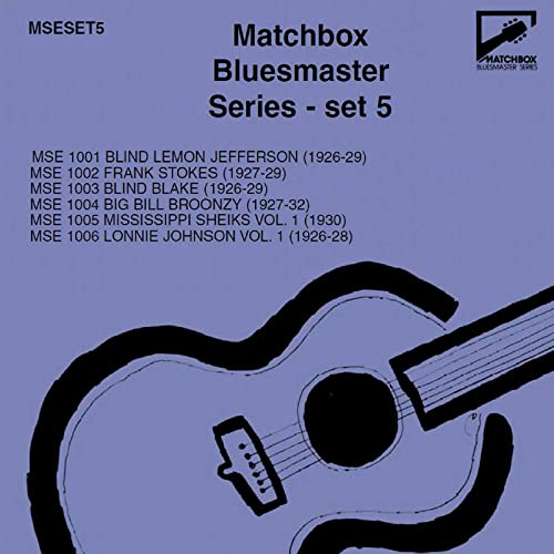 CD cover for “Matchbox Bluesmaster Series - set 5” with guitar illustration.