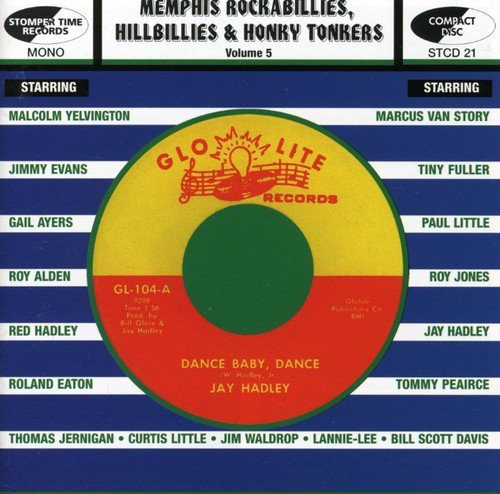 "CD cover with red and white stripes, featuring a man's portrait and 'Memphis' label."