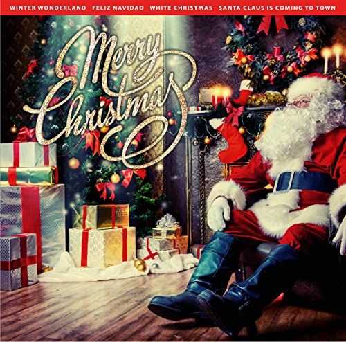 Album cover featuring Santa Claus surrounded by gifts and Christmas decorations.