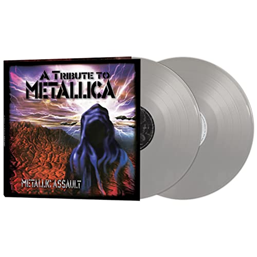 Metallica tribute album in a cover with two gray vinyl records.