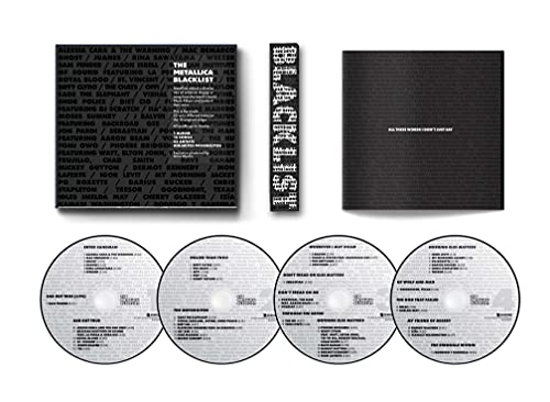 Metallica Blacklist CD set: black packaging with four silver discs.