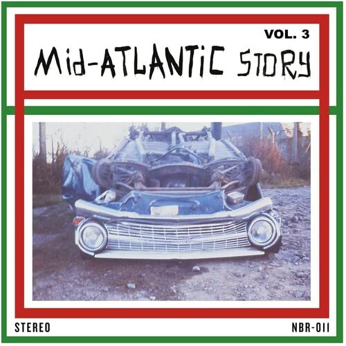 Album cover featuring a wrecked car with text Mid-Atlantic Story Vol. 3 in red frame.