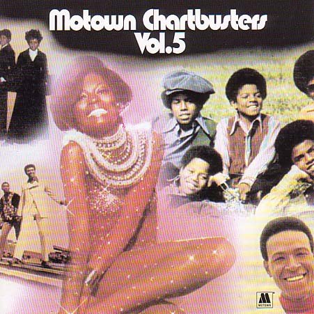 CD cover for “Motown Chartbusters Vol. 5” featuring multiple Motown artists.