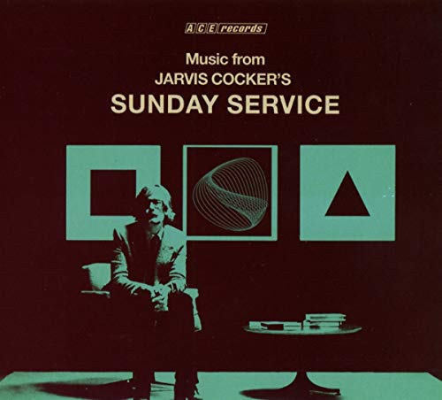 CD cover for “Music from Jarvis Cocker’s Sunday Service” with a seated man.